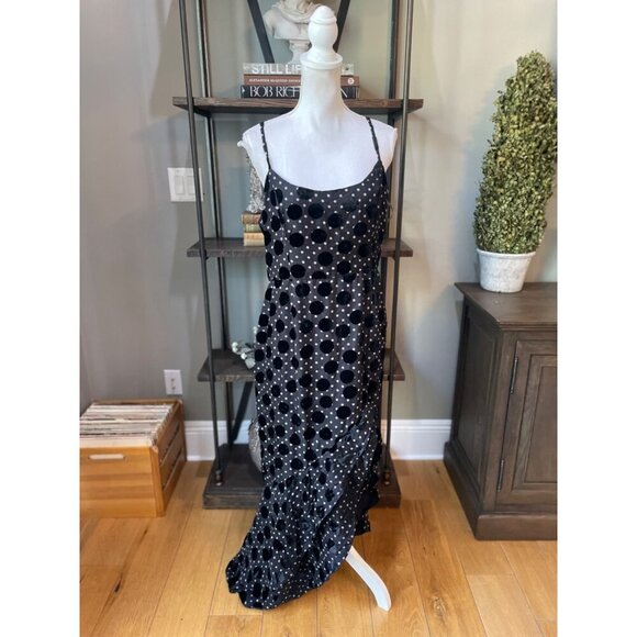 Hutch Malia Polka Dot Gown Black Womens 14 - Picture 5 of 11